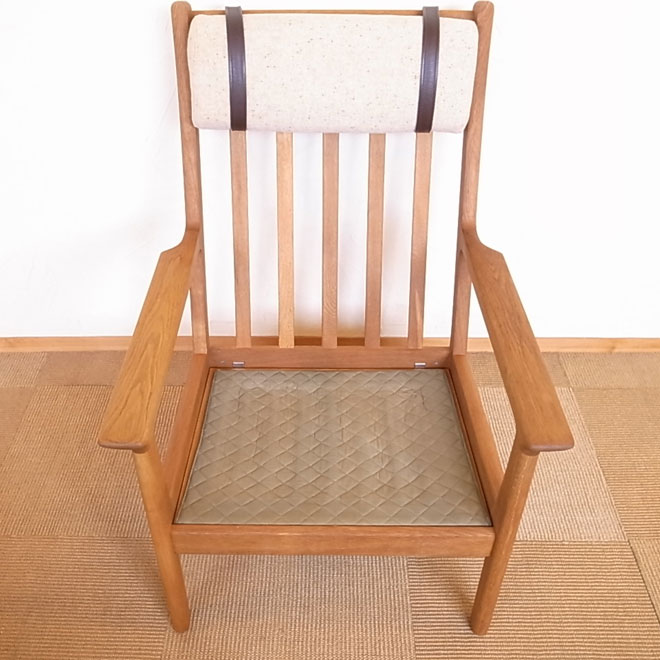 Hans J.Wegner / ハンス・J・ウェグナー GETAMA GE265 イージーチェア ハイバック【オーク】 北欧ビンテージ家具 サブ画像6