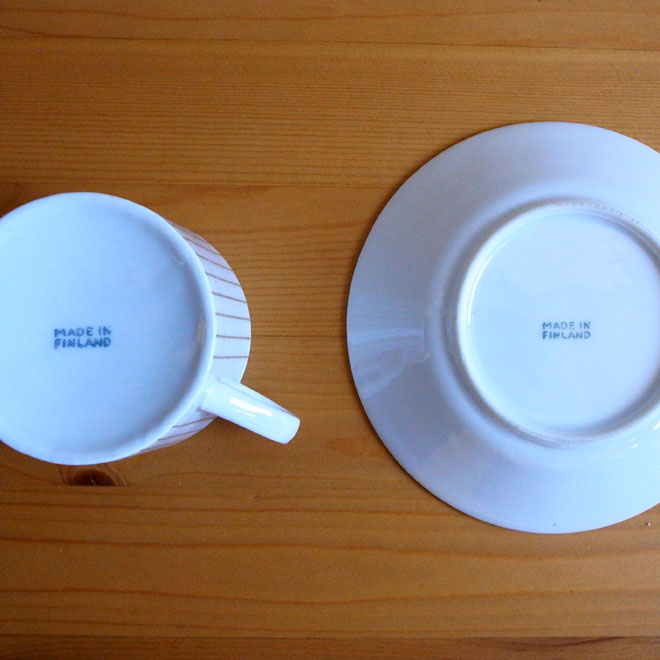 Kaj Franck/カイ・フランク　アラビア　コーヒーカップ＆ソーサー サブ画像1