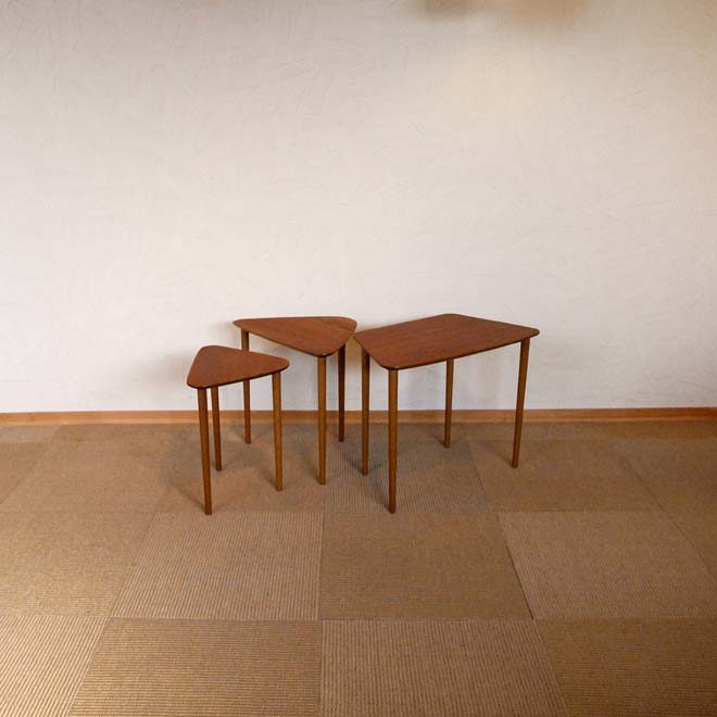 Kurt Ostrvig/クート・オステヴィグ　チーク　ネストテーブル 北欧ビンテージ家具 サブ画像1