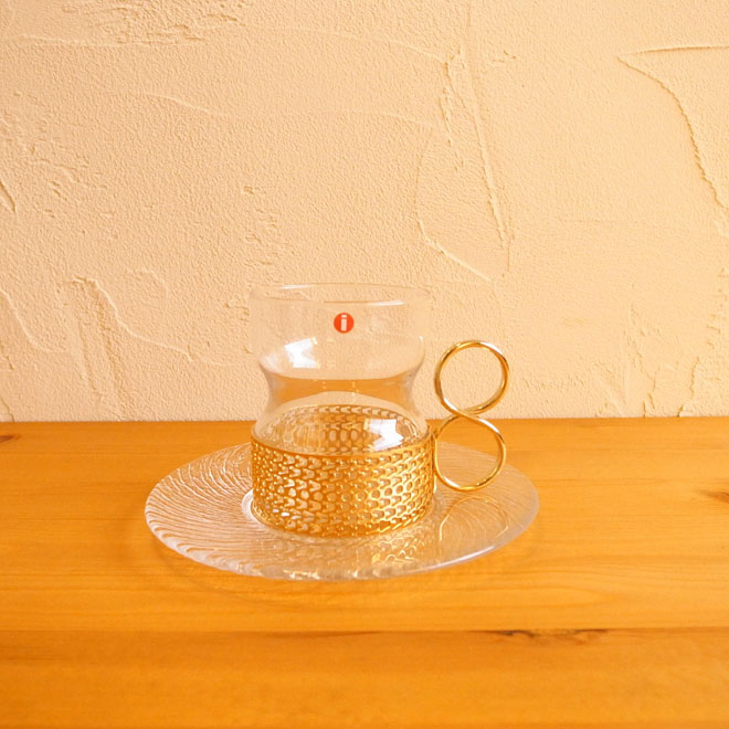 Timo Sarpaneva/ティモ・サルパネヴァ  ツァイッカ　ホルダー付ティーカップ＆ソーサー メイン画像