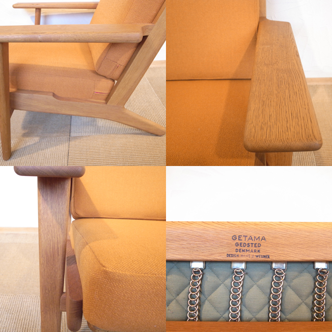 Hans ・J ・ Wegner/ハンス・J・ウェグナー　GE290　イージーチェア GETAMA 北欧ビンテージ家具 サブ画像4