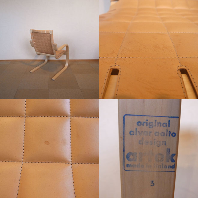 Alvar Aalto/アルヴァ・アアルト　Armchair　406　【レザー】 サブ画像4