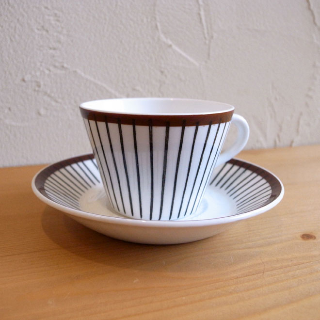 Stig Lindberg/スティッグ・リンドベリ　スピサ・リブ　コーヒーカップ＆ソーサー サブ画像1