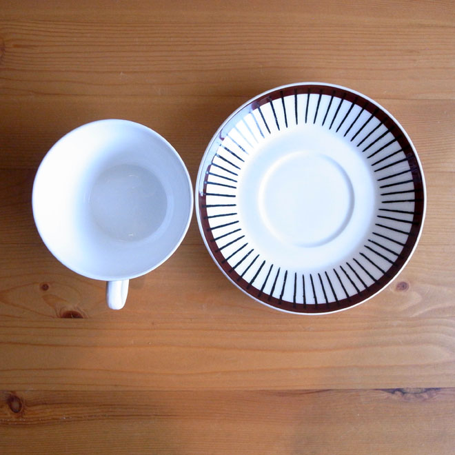 Stig Lindberg/スティッグ・リンドベリ　スピサ・リブ　コーヒーカップ＆ソーサー サブ画像2