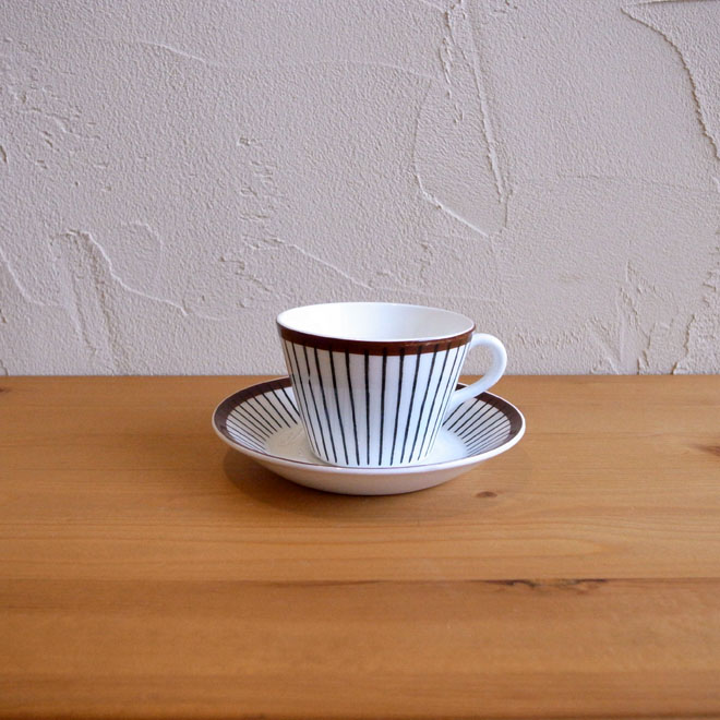 Stig Lindberg/スティッグ・リンドベリ　スピサ・リブ　コーヒーカップ＆ソーサー メイン画像