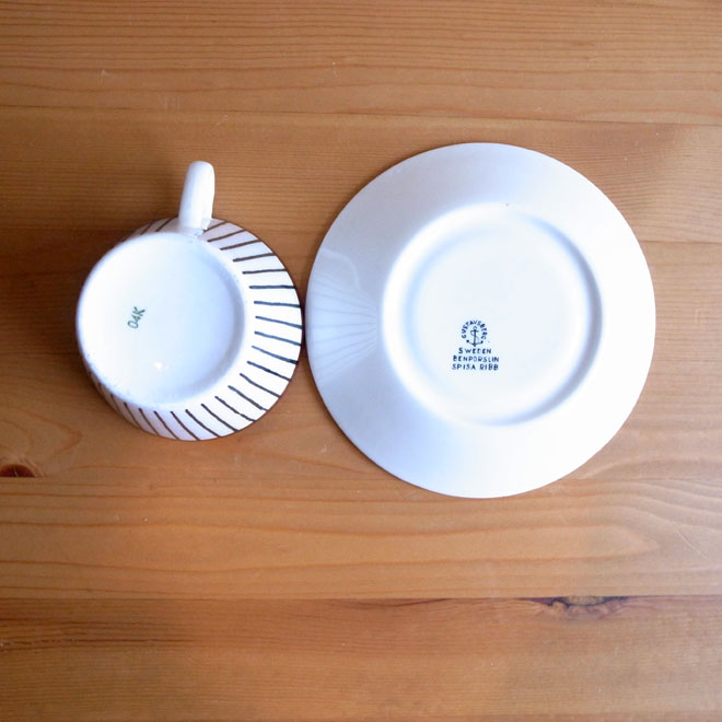 Stig Lindberg/スティッグ・リンドベリ　スピサ・リブ　コーヒーカップ＆ソーサー サブ画像3