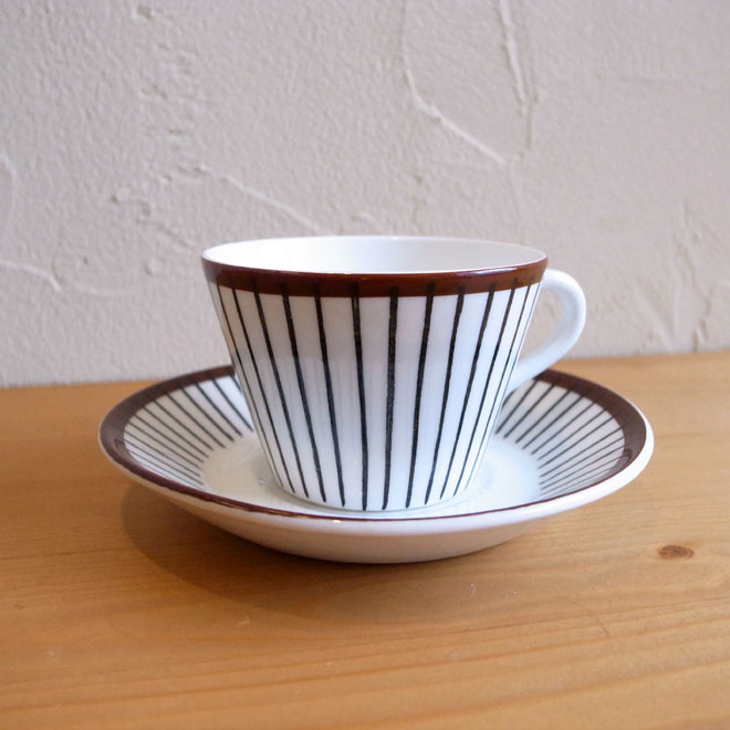 Stig Lindberg/スティッグ・リンドベリ　スピサ・リブ　コーヒーカップ＆ソーサー サブ画像1