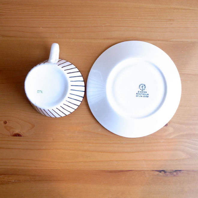 Stig Lindberg/スティッグ・リンドベリ　スピサ・リブ　コーヒーカップ＆ソーサー サブ画像3