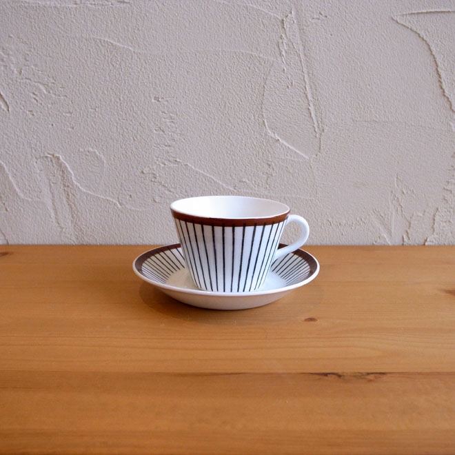 Stig Lindberg/スティッグ・リンドベリ　スピサ・リブ　コーヒーカップ＆ソーサー メイン画像