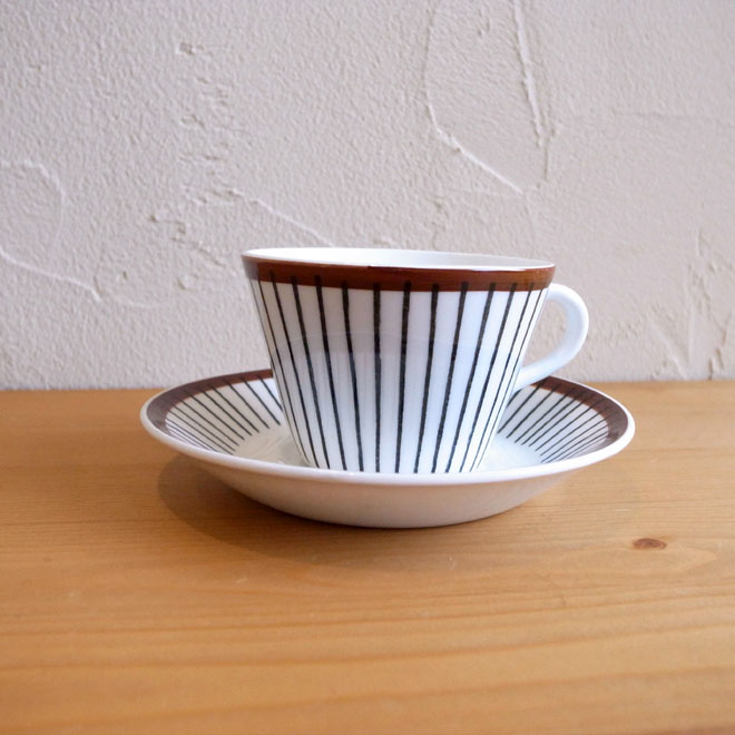 Stig Lindberg/スティッグ・リンドベリ　スピサ・リブ　コーヒーカップ＆ソーサー サブ画像1