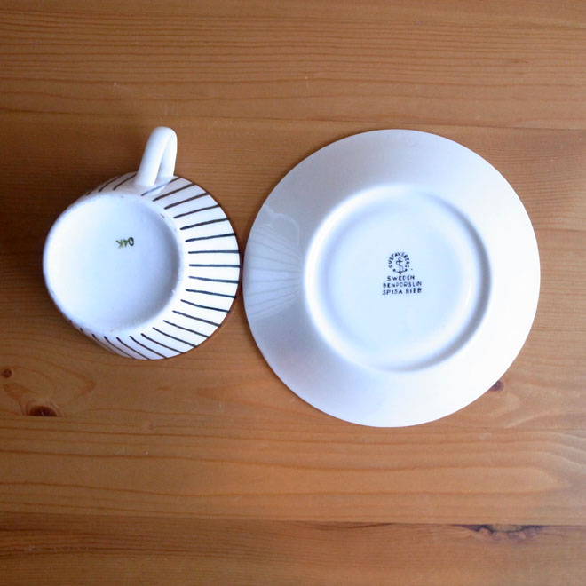 Stig Lindberg/スティッグ・リンドベリ　スピサ・リブ　コーヒーカップ＆ソーサー サブ画像3