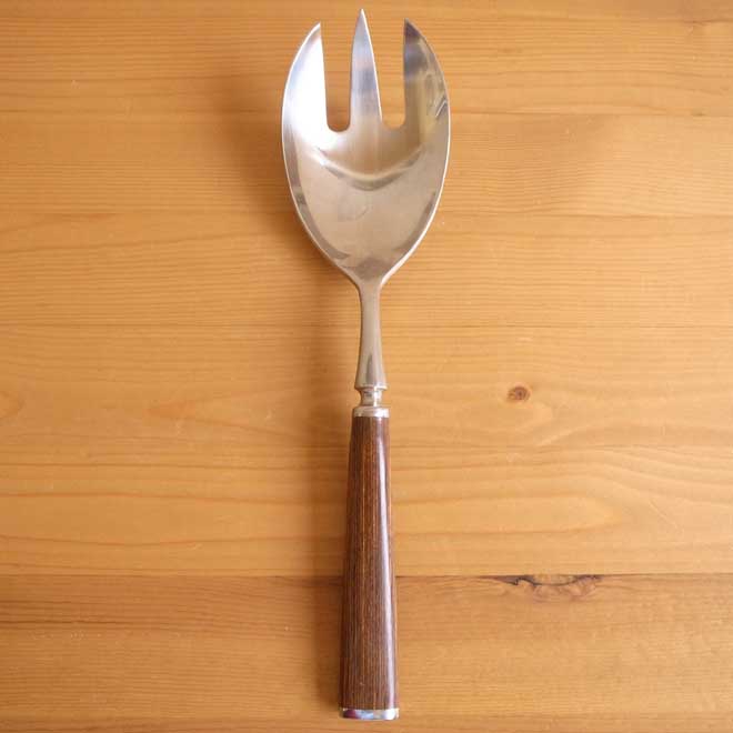 Jens・H・Quistgaard/イェンス・クイストゴー　ダンスク　ウッドアクセント　サラダサーバー　フォーク メイン画像