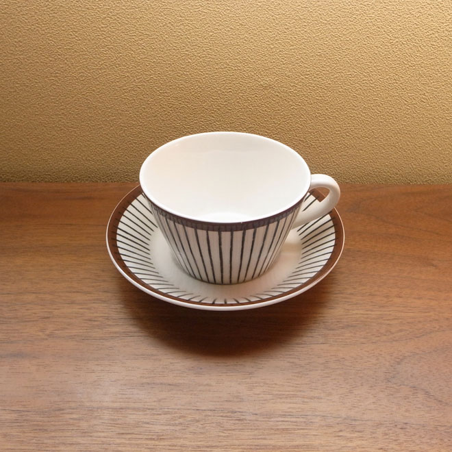 Stig Lindberg / スティッグ・リンドベリ グスタフスベリ Spisa Ribb / スピサリブ カップ＆ソーサー サブ画像1