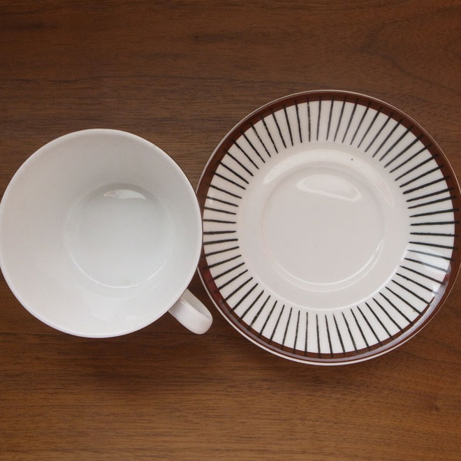 Stig Lindberg / スティッグ・リンドベリ グスタフスベリ Spisa Ribb / スピサリブ カップ＆ソーサー サブ画像2