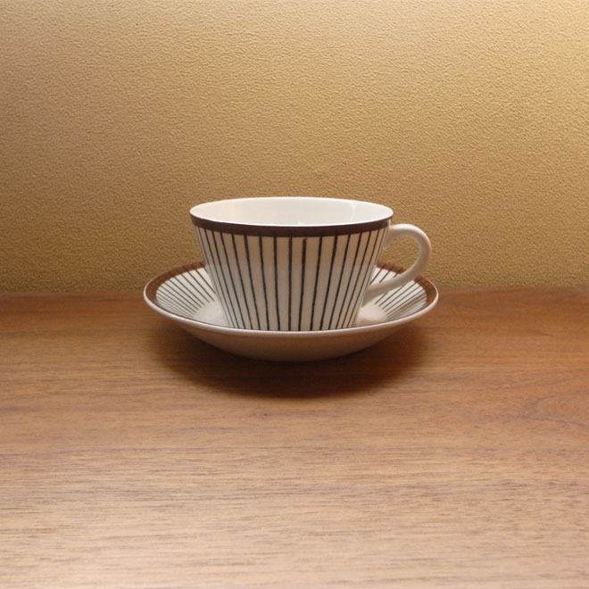 Stig Lindberg / スティッグ・リンドベリ グスタフスベリ Spisa Ribb / スピサリブ カップ＆ソーサー メイン画像