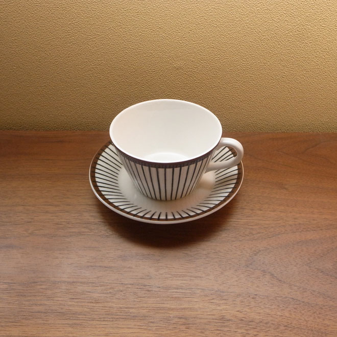 Stig Lindberg / スティッグ・リンドベリ グスタフスベリ Spisa Ribb / スピサリブ カップ＆ソーサー サブ画像1