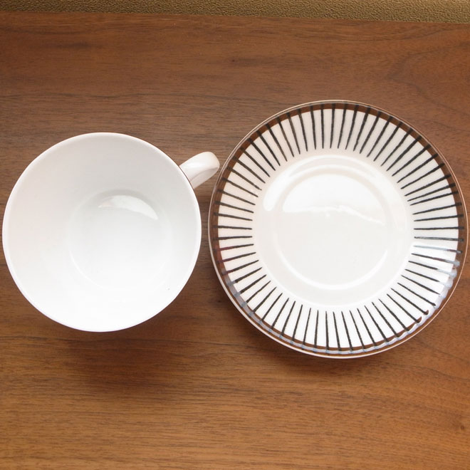 Stig Lindberg / スティッグ・リンドベリ グスタフスベリ Spisa Ribb / スピサリブ カップ＆ソーサー サブ画像2