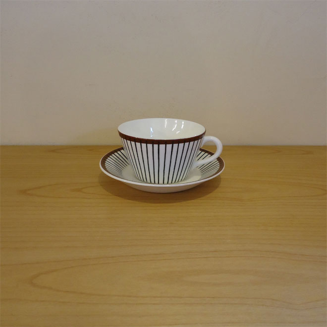 Stig Lindberg / スティッグ・リンドベリ グスタフスベリ Spisa Ribb / スピサリブ カップ＆ソーサー メイン画像