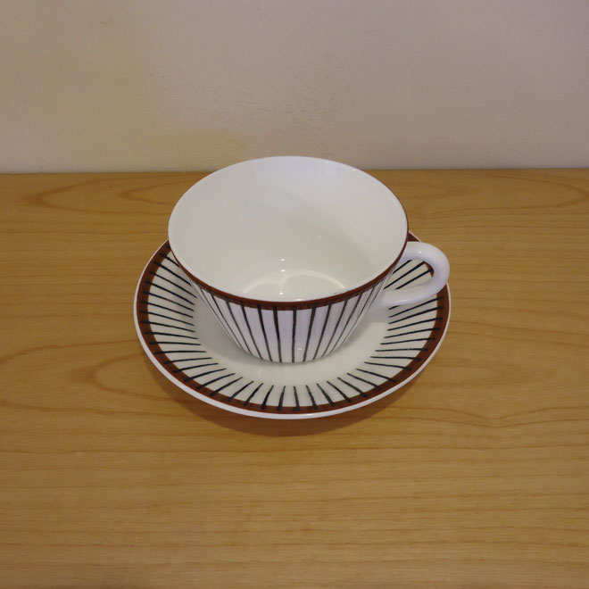 Stig Lindberg / スティッグ・リンドベリ グスタフスベリ Spisa Ribb / スピサリブ カップ＆ソーサー サブ画像1