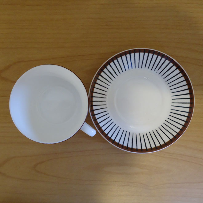 Stig Lindberg / スティッグ・リンドベリ グスタフスベリ Spisa Ribb / スピサリブ カップ＆ソーサー サブ画像2