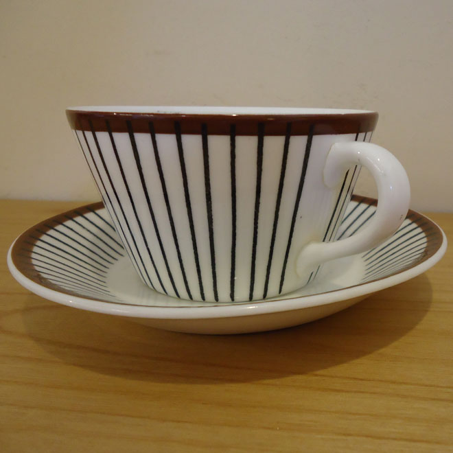 Stig Lindberg / スティッグ・リンドベリ グスタフスベリ Spisa Ribb / スピサリブ カップ＆ソーサー サブ画像6