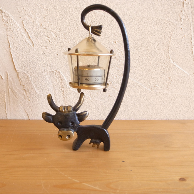 ウォルターボッセ 牛の温度計【真鍮】 | 北欧ビンテージのプリミティブ