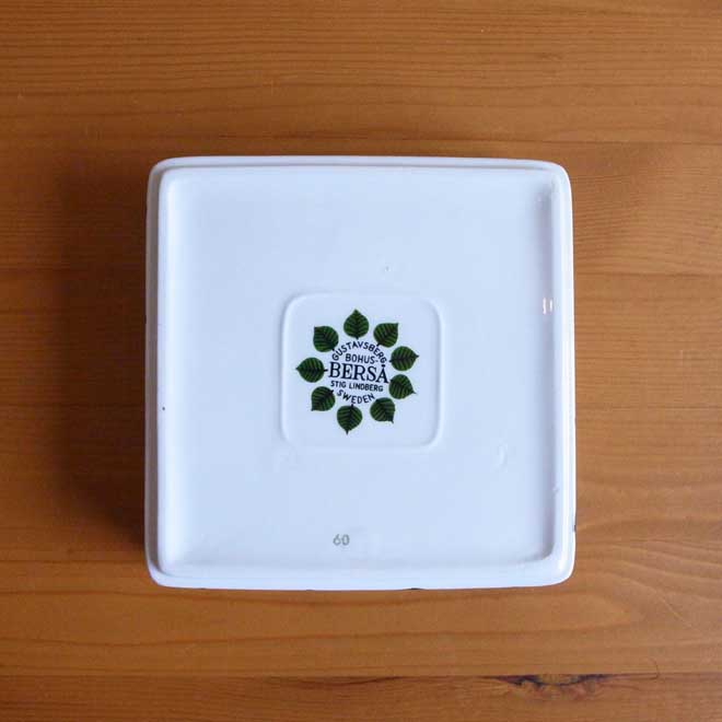 Stig Lindberg/スティッグ・リンドベリ　Bersa　スクエアプレート サブ画像2