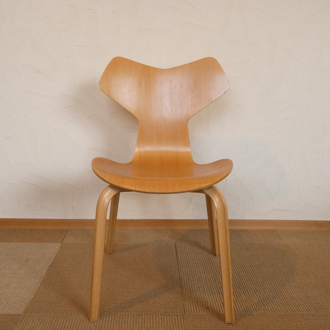 Arne Jacobsen / アルネ・ヤコブセン フリッツ・ハンセン 3130 グランプリチェア【ビーチ】 北欧ビンテージ家具 サブ画像1