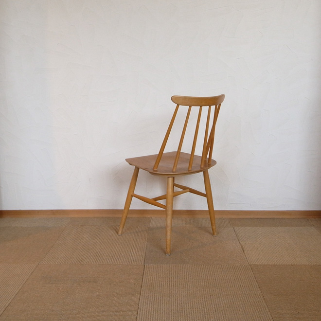 Ilmari Tapiovaara / イルマリ・タピオヴァーラ Edsby Verken Fanett ファネットチェア【バーチ×チーク】 北欧ビンテージ家具 メイン画像