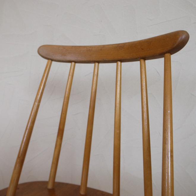 Ilmari Tapiovaara / イルマリ・タピオヴァーラ Edsby Verken Fanett ファネットチェア【バーチ×チーク】 北欧ビンテージ家具 サブ画像2