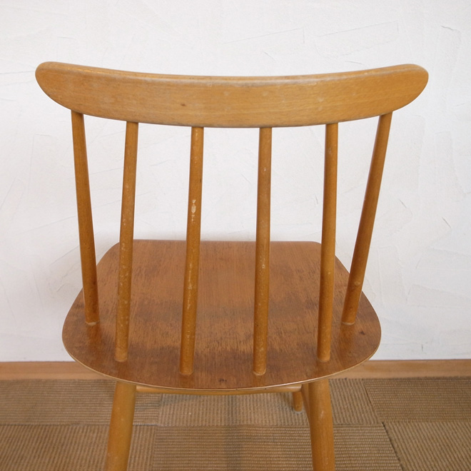 Ilmari Tapiovaara / イルマリ・タピオヴァーラ Edsby Verken Fanett ファネットチェア【バーチ×チーク】 北欧ビンテージ家具 サブ画像3