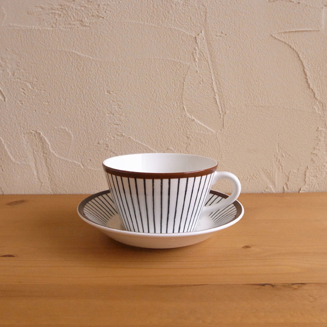 Stig Lindberg/スティッグ・リンドベリ　スピサ・リブ　ティーカップ＆ソーサー メイン画像