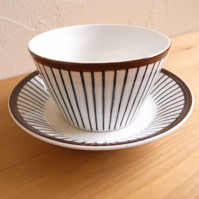 Stig Lindberg/スティッグ・リンドベリ　スピサ・リブ　ティーカップ＆ソーサー サブ画像1