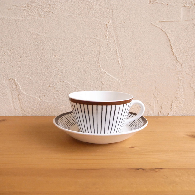 Stig Lindberg/スティッグ・リンドベリ　スピサ・リブ　ティーカップ＆ソーサー メイン画像
