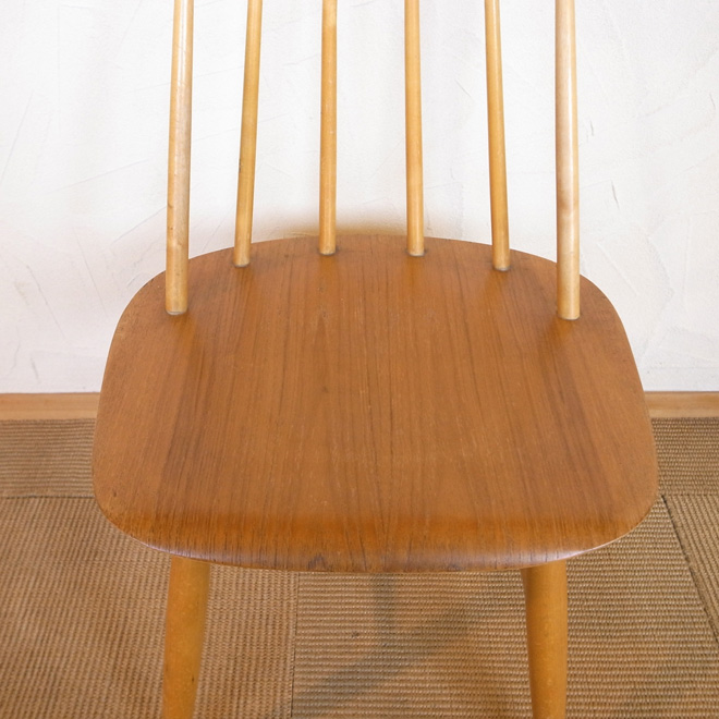 Ilmari Tapiovaara / イルマリ・タピオヴァーラ Edsby Verken Fanett ファネットチェア【バーチ×チーク】 北欧ビンテージ家具 サブ画像1