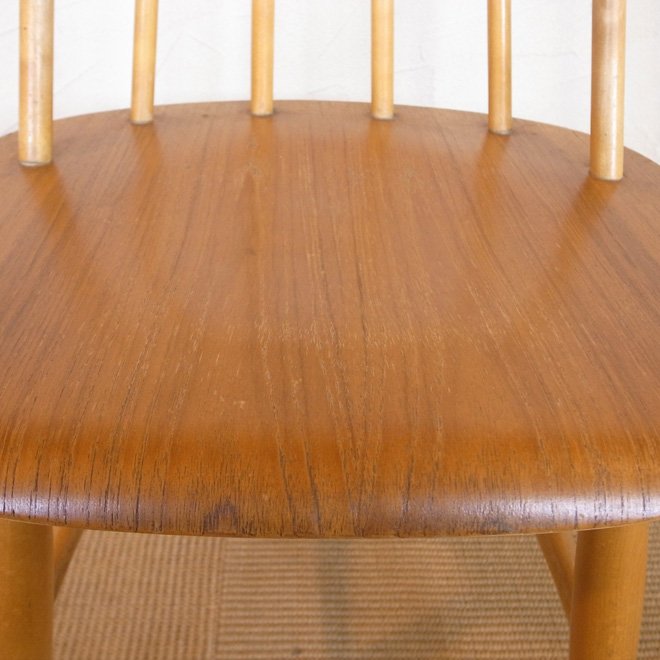 Ilmari Tapiovaara / イルマリ・タピオヴァーラ Edsby Verken Fanett ファネットチェア【バーチ×チーク】 北欧ビンテージ家具 サブ画像2