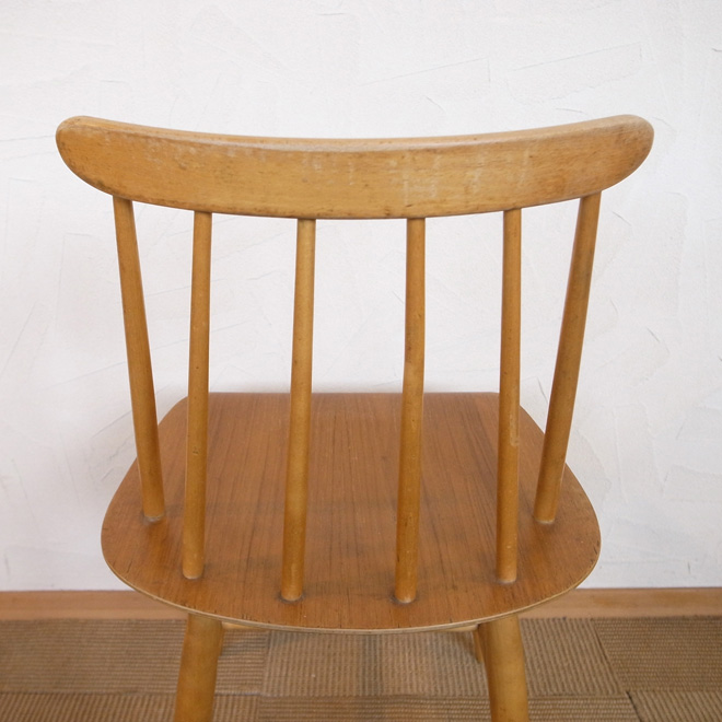 Ilmari Tapiovaara / イルマリ・タピオヴァーラ Edsby Verken Fanett ファネットチェア【バーチ×チーク】 北欧ビンテージ家具 サブ画像4