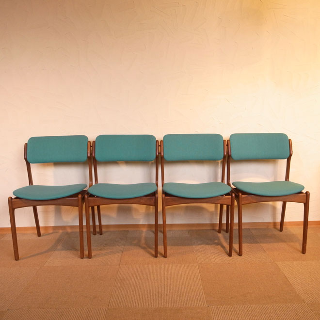 Erik Buch/エリック・バック　ダイニングチェア　【チーク】　 北欧ビンテージ家具 メイン画像