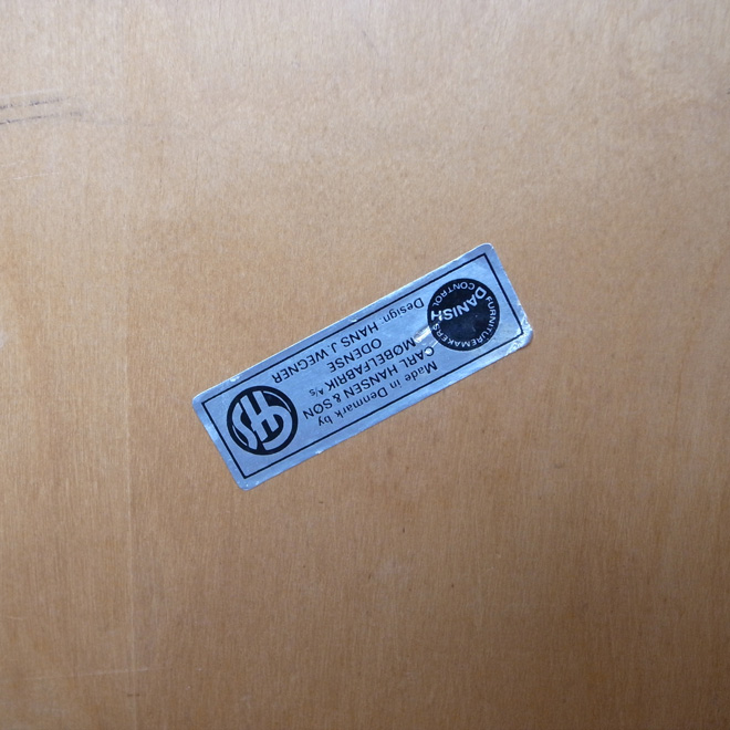 Hans J.Wegner / ハンス・J・ウェグナー カール・ハンセン CH39 アームチェア【チーク】 北欧ビンテージ家具 サブ画像8