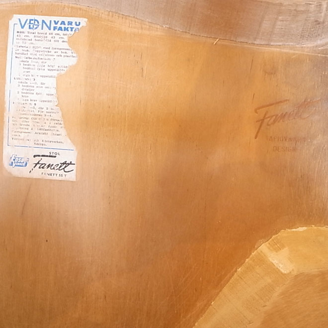 Ilmari Tapiovaara / イルマリ・タピオヴァーラ Edsby　Verken Fanett ファネットチェア　ナチュラル【ビーチ】 北欧ビンテージ家具 サブ画像8