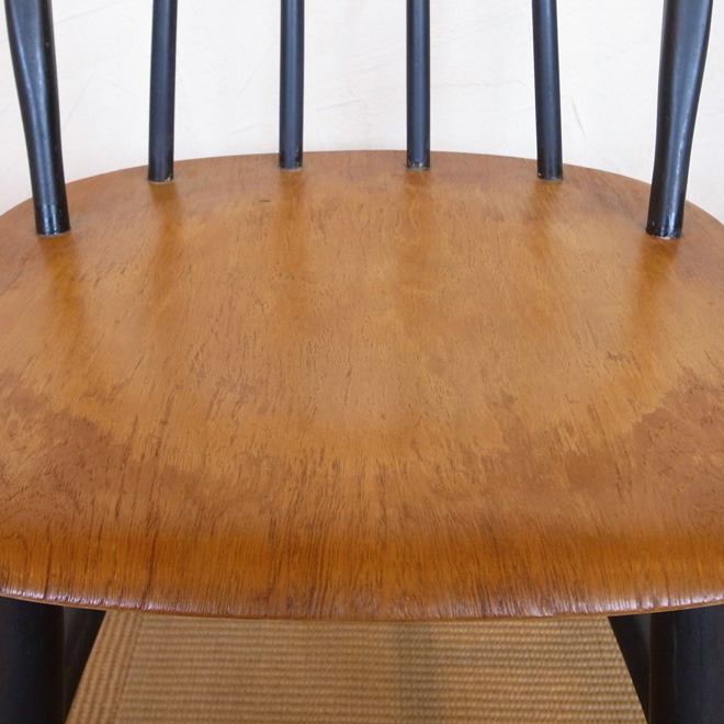 Ilmari Tapiovaara / イルマリ・タピオヴァーラ Edsby Verken Fanett ファネットチェア　ブラック【バーチ×チーク】 北欧ビンテージ家具 サブ画像3