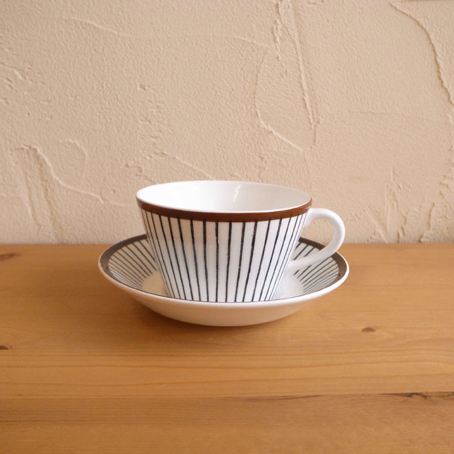 Stig Lindberg/スティッグ・リンドベリ　スピサ・リブ　ティーカップ＆ソーサー メイン画像