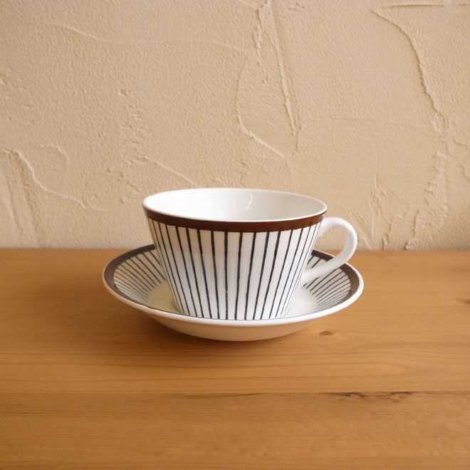 Stig Lindberg/スティッグ・リンドベリ　スピサ・リブ　ティーカップ＆ソーサー メイン画像