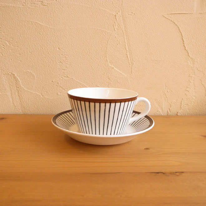 Stig Lindberg/スティッグ・リンドベリ　スピサ・リブ　ティーカップ＆ソーサー メイン画像