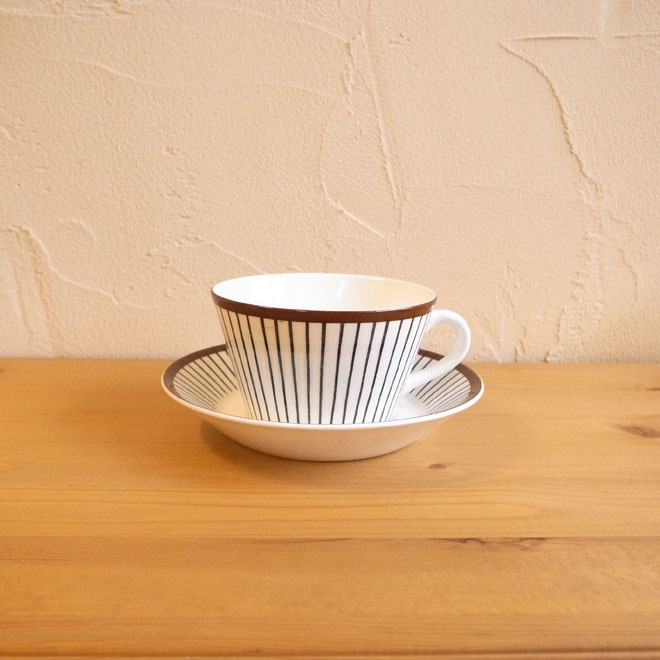 Stig Lindberg/スティッグ・リンドベリ　スピサ・リブ　ティーカップ＆ソーサー メイン画像