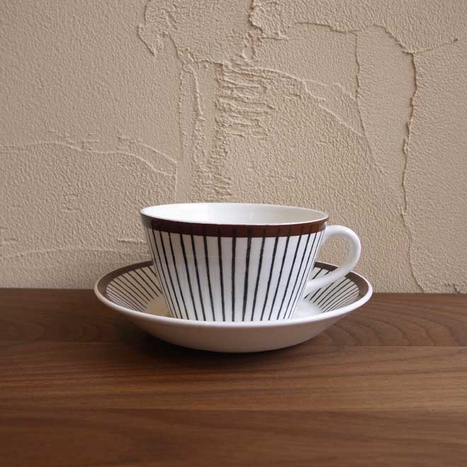 Stig Lindberg/スティッグ・リンドベリ　スピサ・リブ　ティーカップ＆ソーサー メイン画像