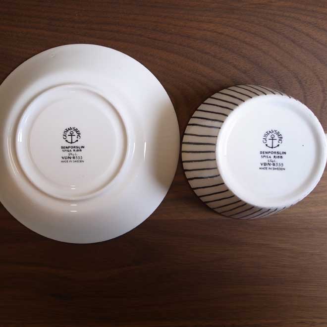 Stig Lindberg/スティッグ・リンドベリ　スピサ・リブ　ティーカップ＆ソーサー サブ画像3