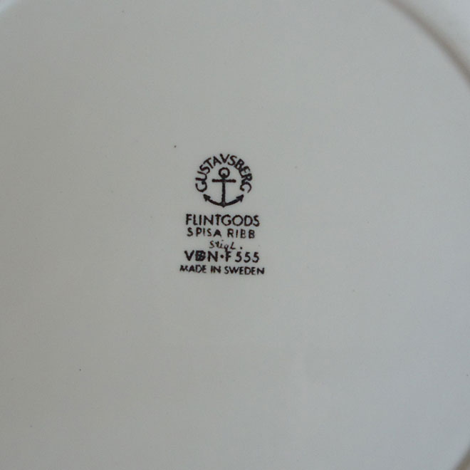 Stig Lindberg / スティッグ・リンドベリ グスタフスベリ  スピサリブシリーズ　プレート【21ｃｍ】 サブ画像5
