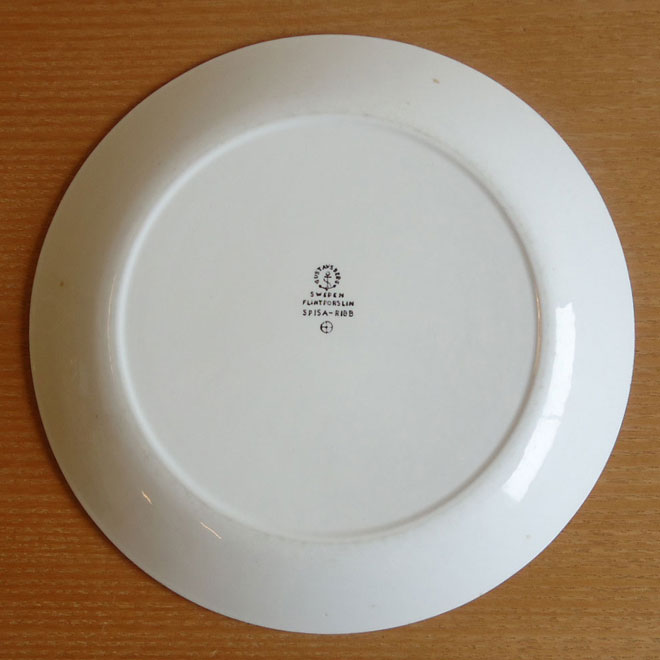 Stig Lindberg / スティッグ・リンドベリ グスタフスベリ  スピサリブシリーズ　プレート【21ｃｍ】 サブ画像4