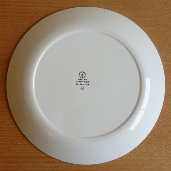 Stig Lindberg / スティッグ・リンドベリ グスタフスベリ  スピサリブシリーズ　プレート【21ｃｍ】 サブ画像4